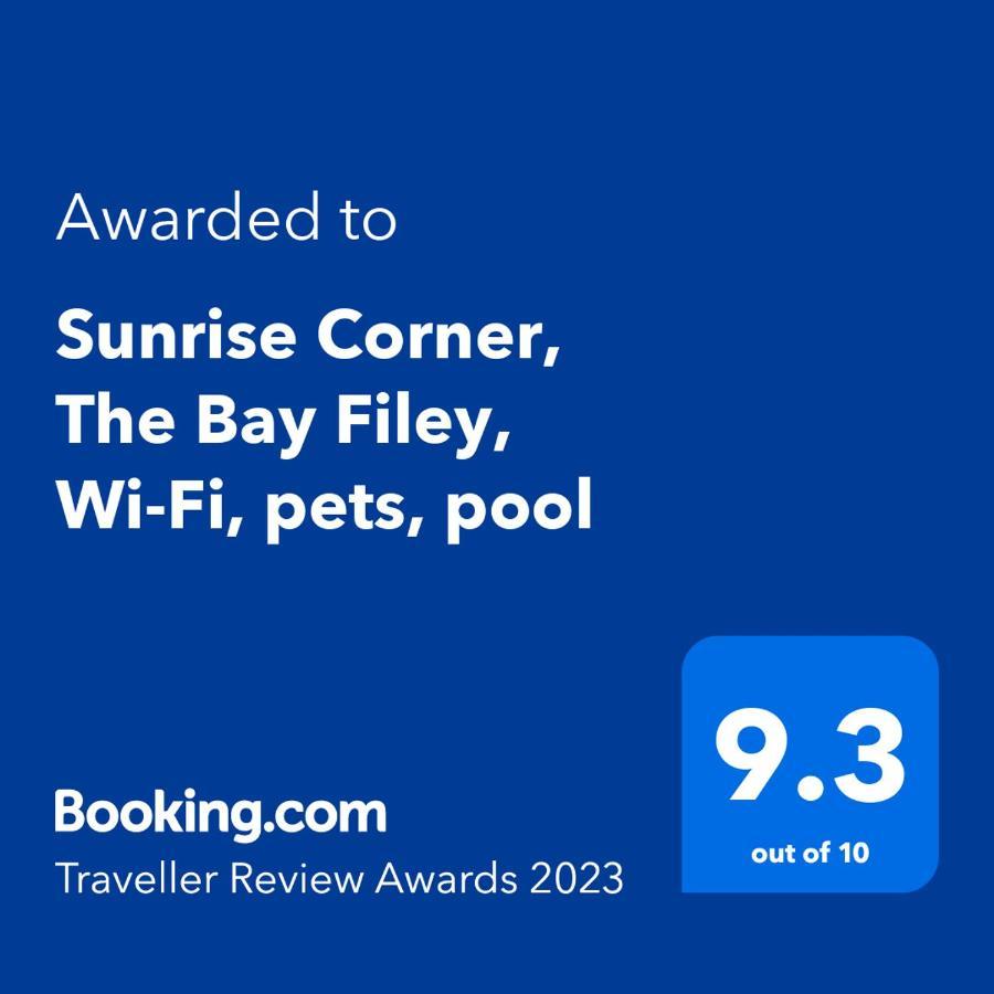Sunrise Corner, The Bay Filey, Wi-Fi, Pets, Pool Apartment Luaran gambar